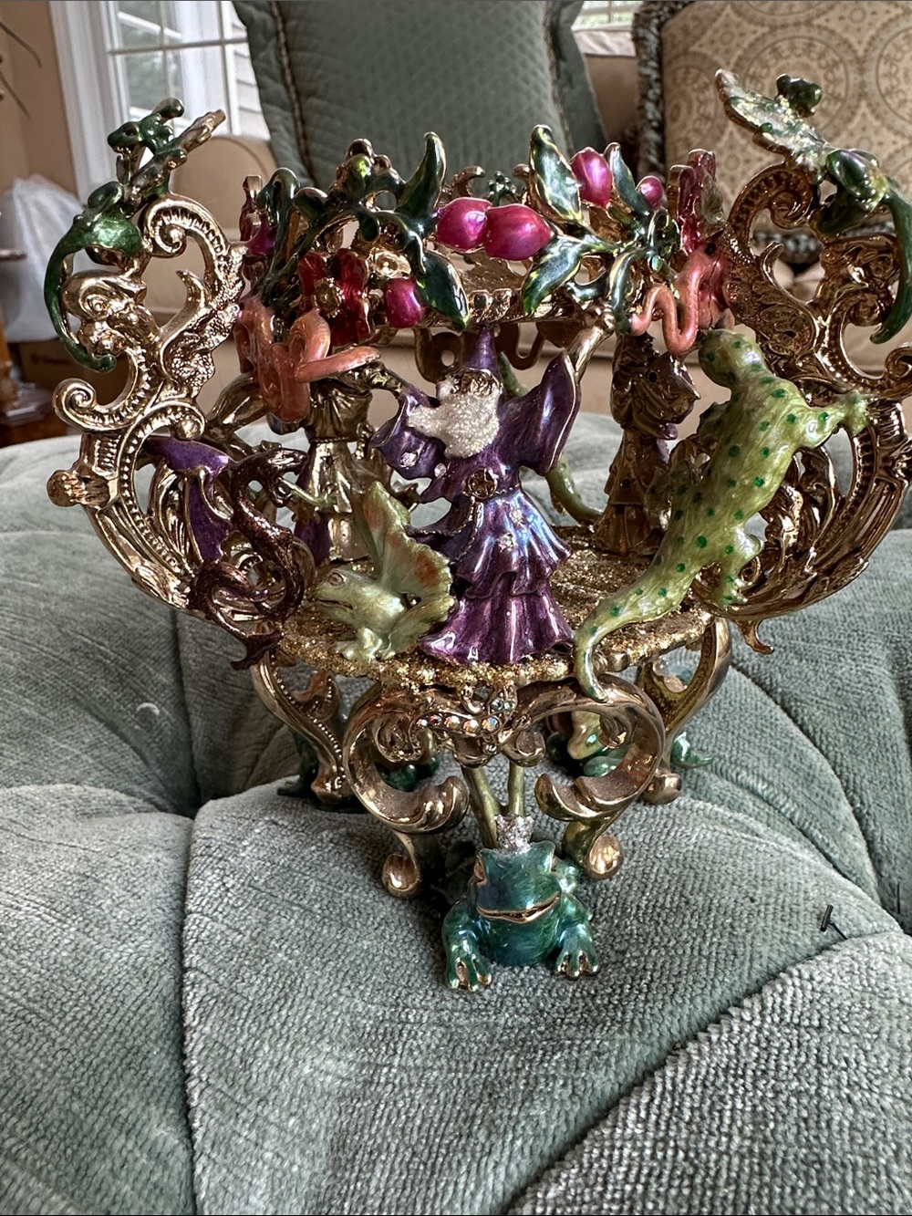 Kirk’s folly vintage candle holder